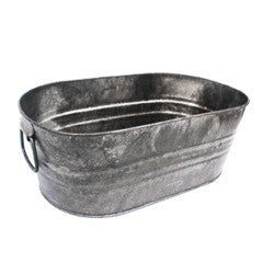 Vintage Oval Tub W/Wood Handles