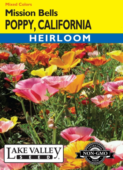 Poppy California Mission Bells Mixed Colors Heirloom
