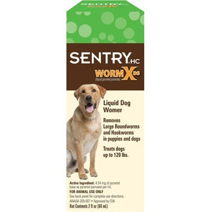 Sentry HC WormX DS Liquid Wormer for Dogs 2oz