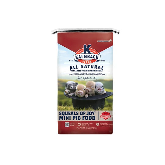 Kalmbach Squeals of Joy Mini Pig Food 25lbs