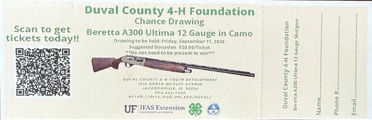 Duval County 4-H Foundation Chance Drawing