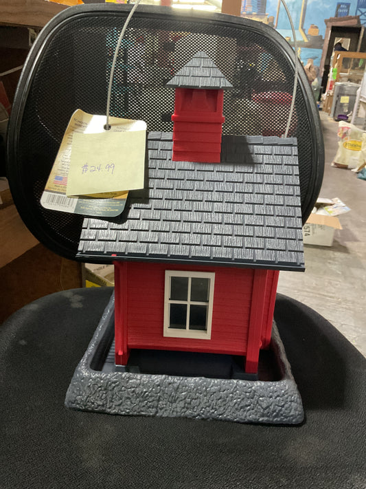 School house bird feeder