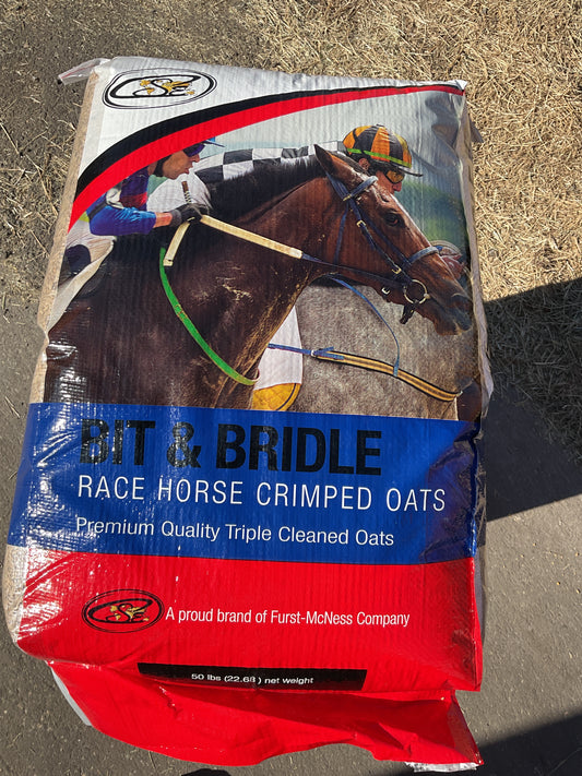 Crimped oats (premium quality triple cleaned oats) 50#