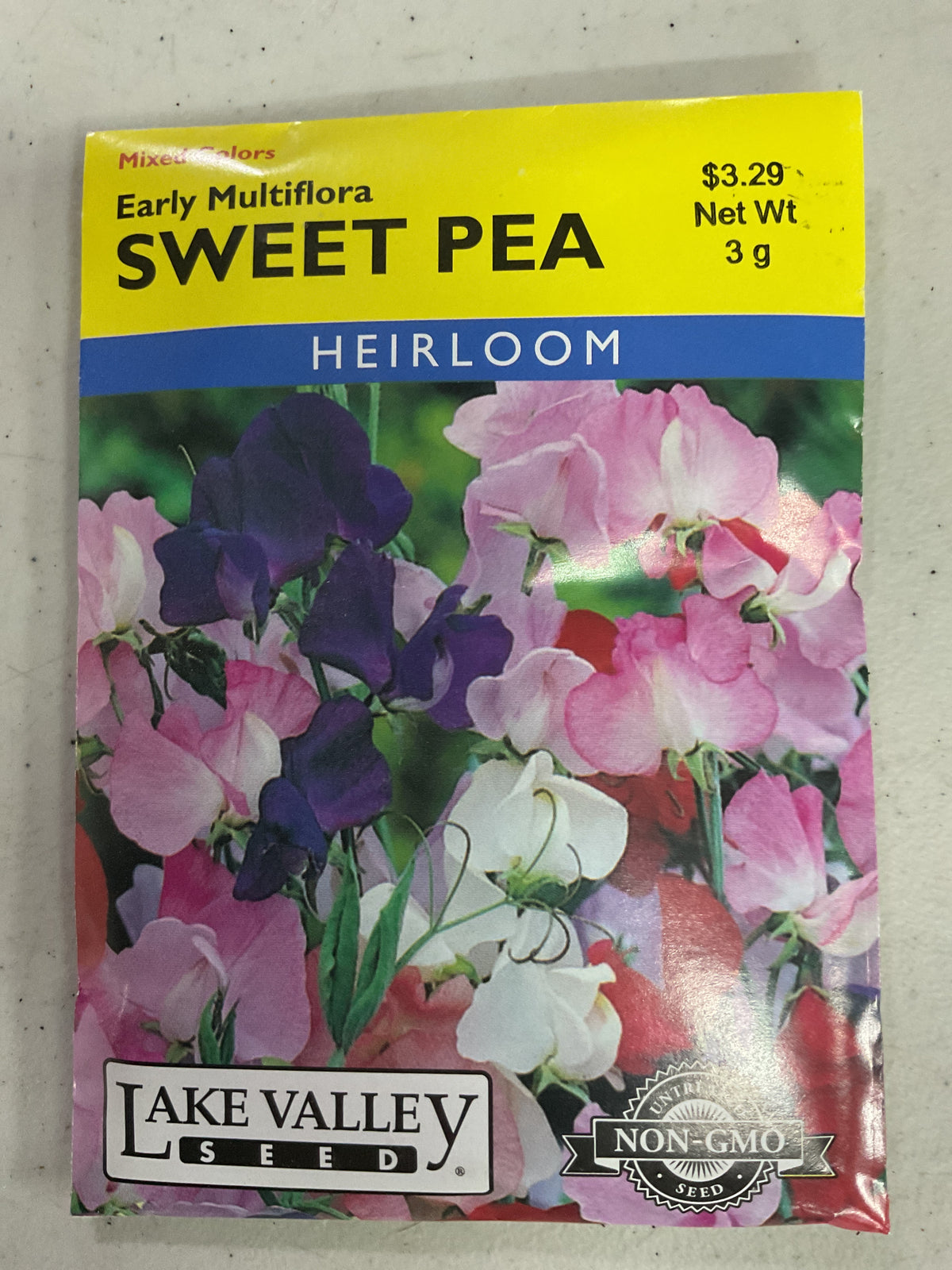 Sweet Pea Early Multiflora Mixed Colors Heirloom (Discontinued)