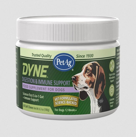 Dyne Digestion and Immune Support Soft Chews Chicken Liver Flavor 60ct