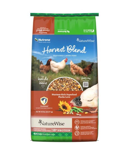 NatureWise Harvest Blend 18% Textured Layer Pellet 40lbs