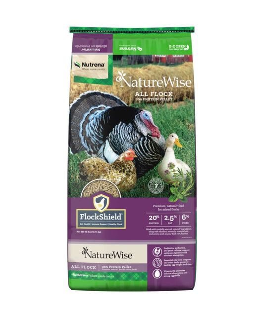 NatureWise All Flock 20% Pellet 40lbs