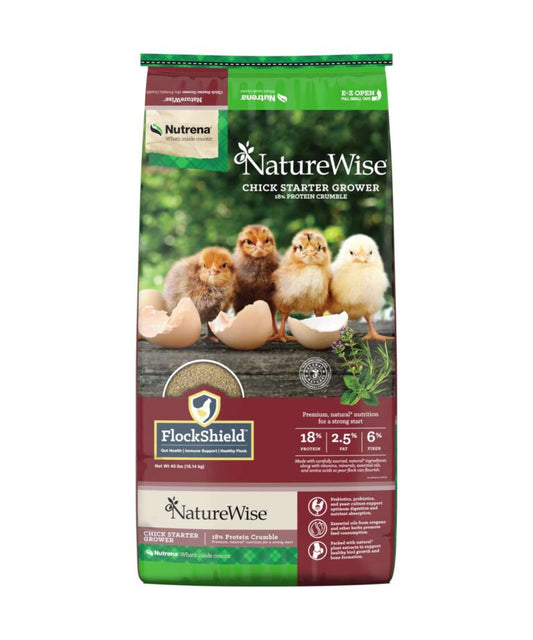 NatureWise Chick Starter Grower 18% Non-Medicated 50lbs
