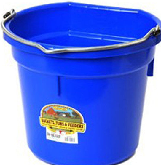 PLASTIC BUCKET FLAT BACK 20 QT