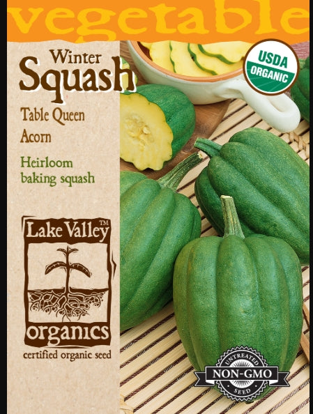 Organic Squash Winter Table Queen Acorn Heirloom