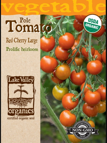 Organic Tomato Pole Red Cherry Large Heirloom