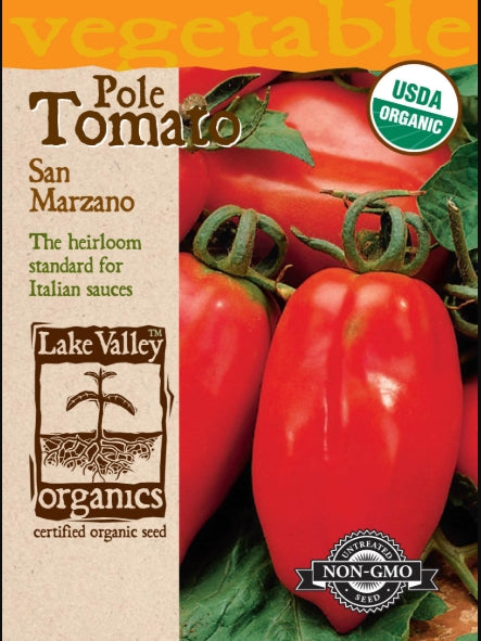 Organic Tomato Pole San Marzano Heirloom