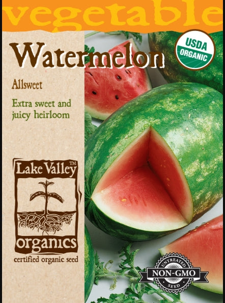 Organic Watermelon Allsweet Heirloom