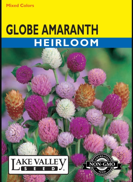 Globe Amaranth Mixed Colors Heirloom