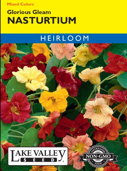 Nasturtium Glorious Gleam Mixed Colors Heirloom