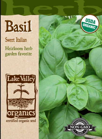 Organic Basil Sweet Italian Heirloom