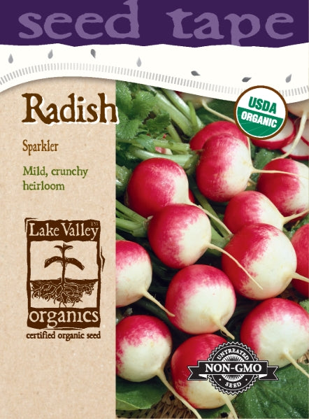 Organic Radish Sparkler - Seed Tape