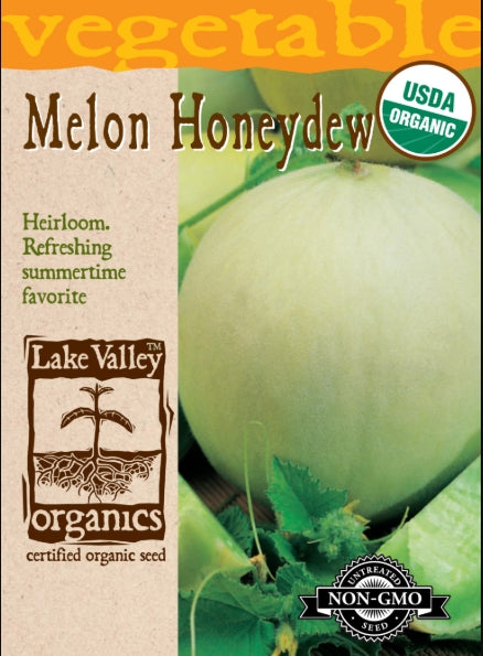 Organic Melon Honeydew Green Flesh Heirloom