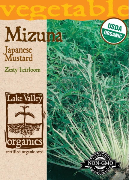 Organic Mustard Greens Mizuna Japanese Mustard H