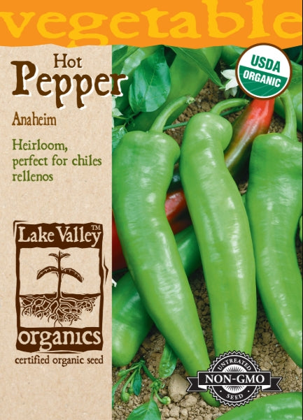 Organic Pepper Hot Anaheim Heirloom