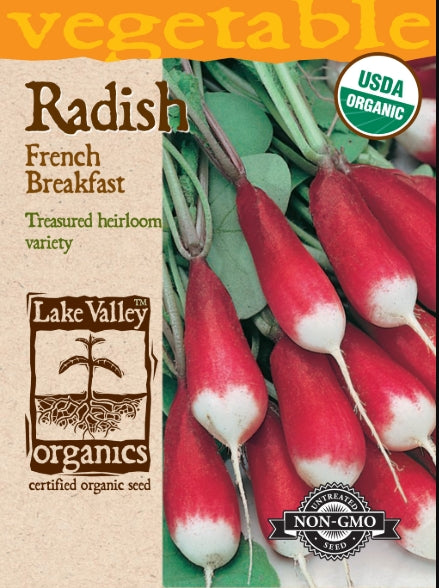 Organic Radish French Breakfast Heirloom