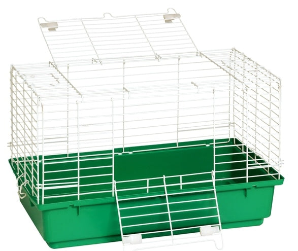 Plastic Bottom Rabbit Cage 24.5" Green