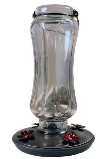Perky Pet Hummingbird 16 Glass Nectar Feeder 4 ports