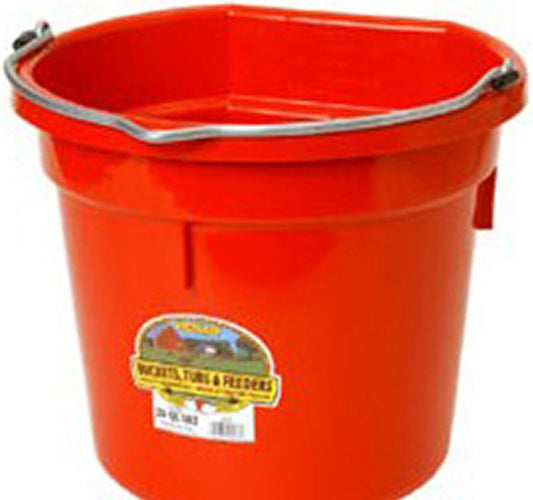 PLASTIC BUCKET FLAT BACK 20 QT