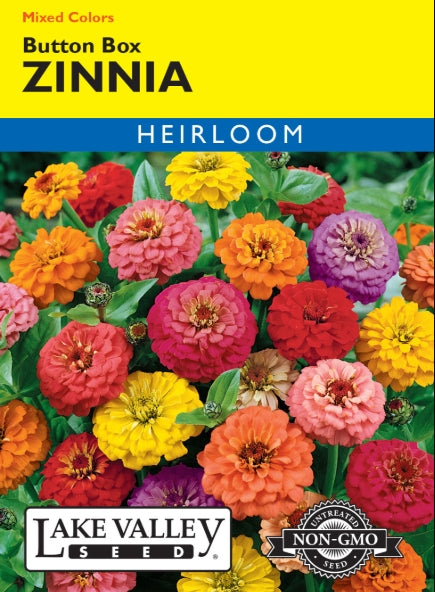 Zinnia Button Box Mixed Colors