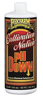 FoxFarm Cultivation Nation pH Down - 1 qt