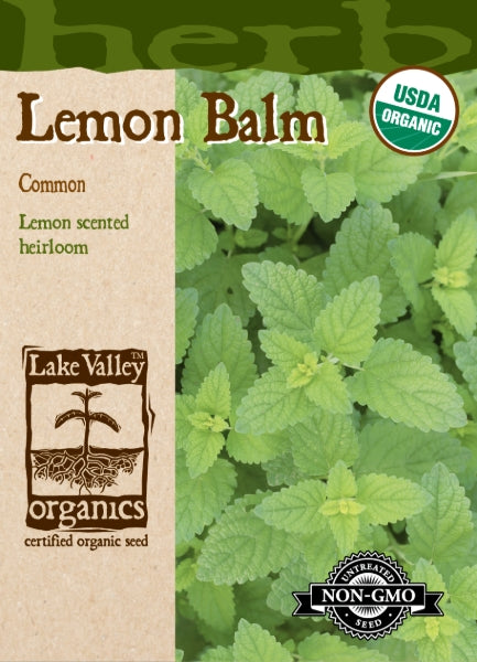Organic Lemon Balm Common Heirloom
