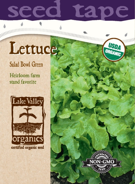 Organic Lettuce Salad Bowl - Seed Tape