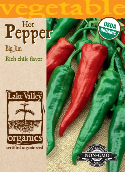 Organic Pepper Hot Big Jim Heirloom
