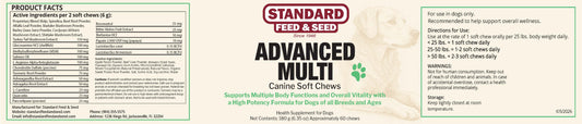 Advanced Multi Canine Soft Chews 60ct