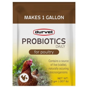 Durvet Probiotics Daily for Poultry 3gm