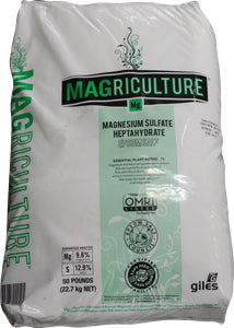 Magriculture Magnesium Sulfate Heptahydrate (Epsom Salt) - 50lbs