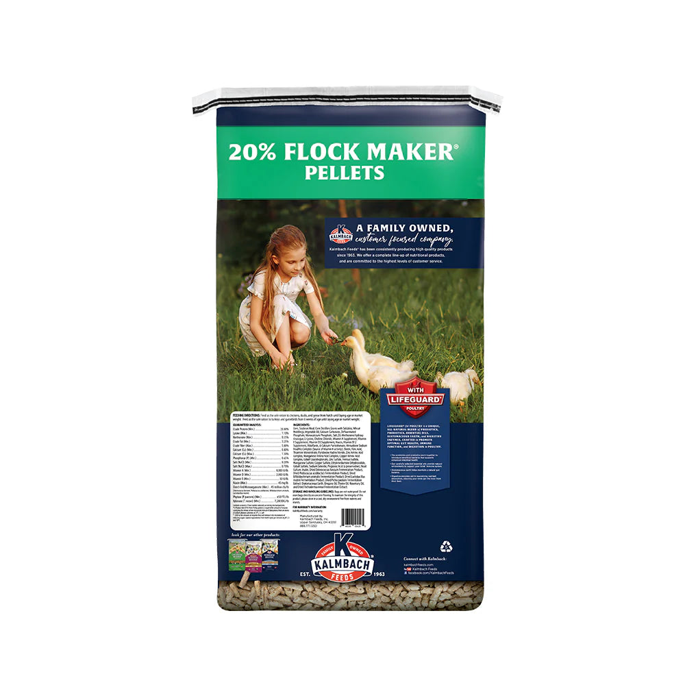 Kalmbach 20% Flock Maker Pellet 50lbs