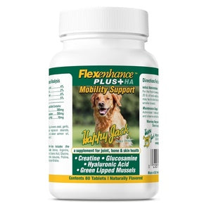 Happy Jack Flexenhance +HA Mobility Support Chewable Tablet - 80 count