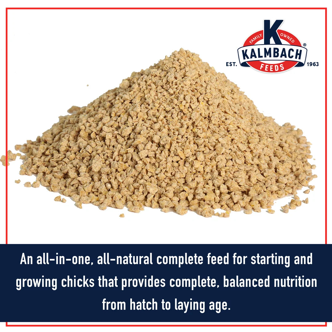 Kalmbach 18% Start Right Growing Chicken Feed for Chicks and Pullets 50lbs